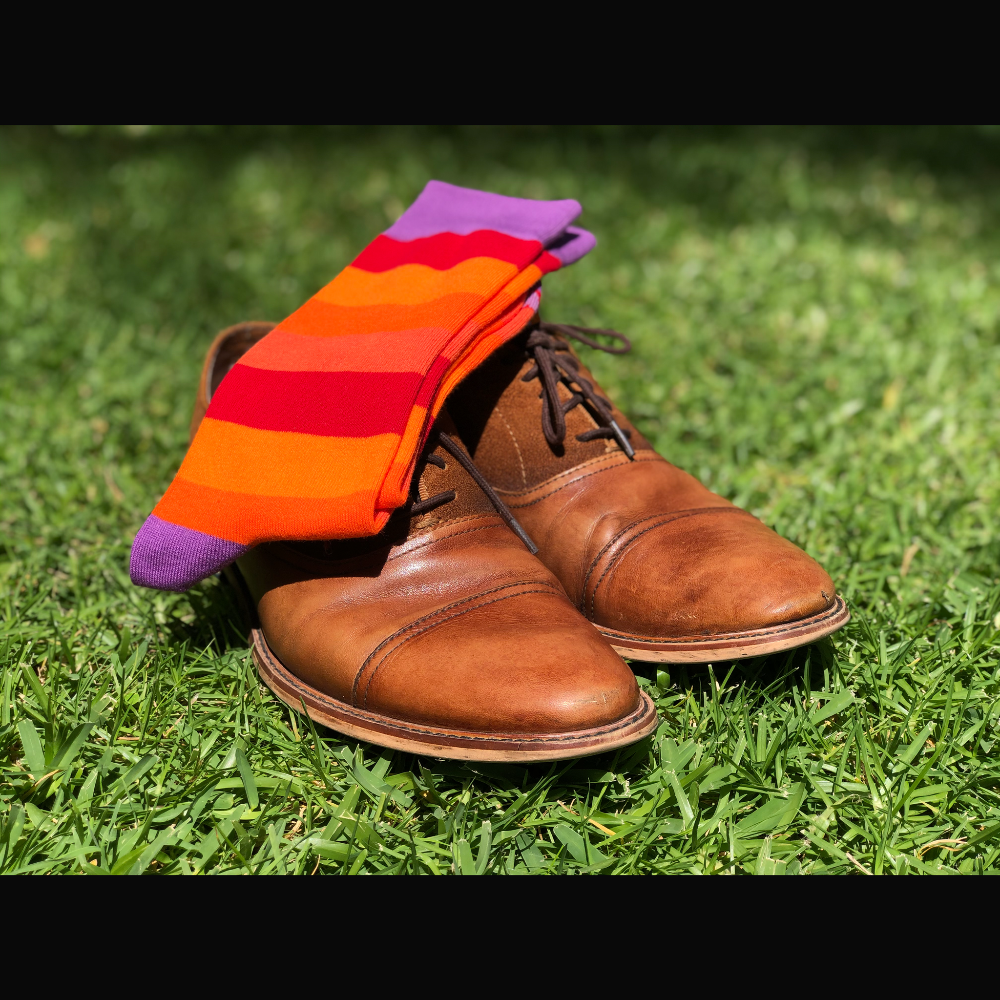 FLI Dress Socks | Stripes | Orange